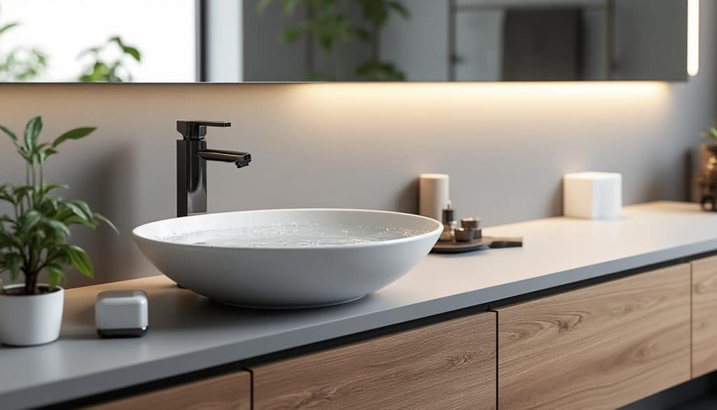 Ensemble meuble vasque + miroir salle de bain : coût et entretien
